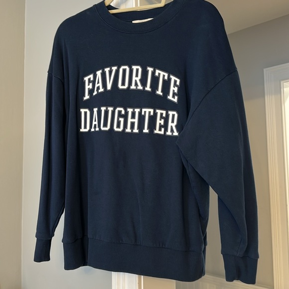 Favorite Daughter Blue Crew Neck Sweatshirt - Picture 4 of 9